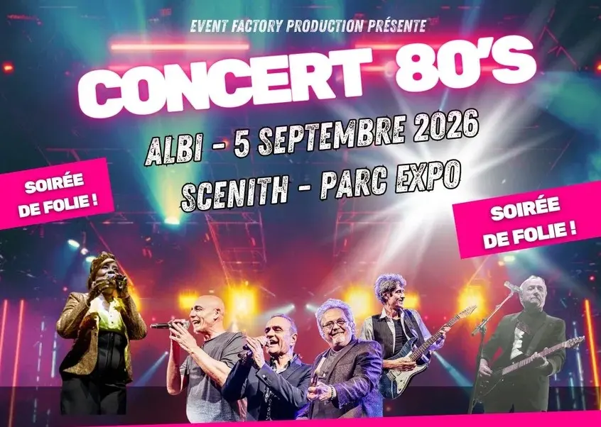 Concert années 80 albi